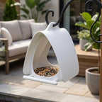 Aarenza modern hanging bird feeder with elegant design, outdoor garden tools, and durable construction for bird feeding.