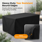 Arenzza outdoor dust-proof and water-resistant furniture cover, heavy-duty, windproof, all-weather protection for garden furniture.