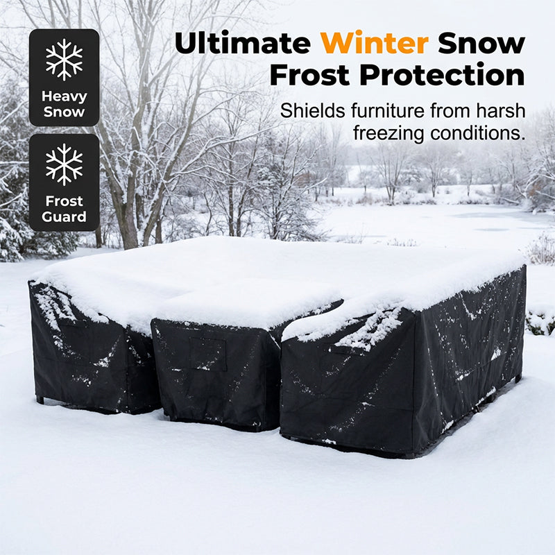 Arenzza outdoor dust-proof and water-resistant furniture cover protecting patio furniture from weather elements.