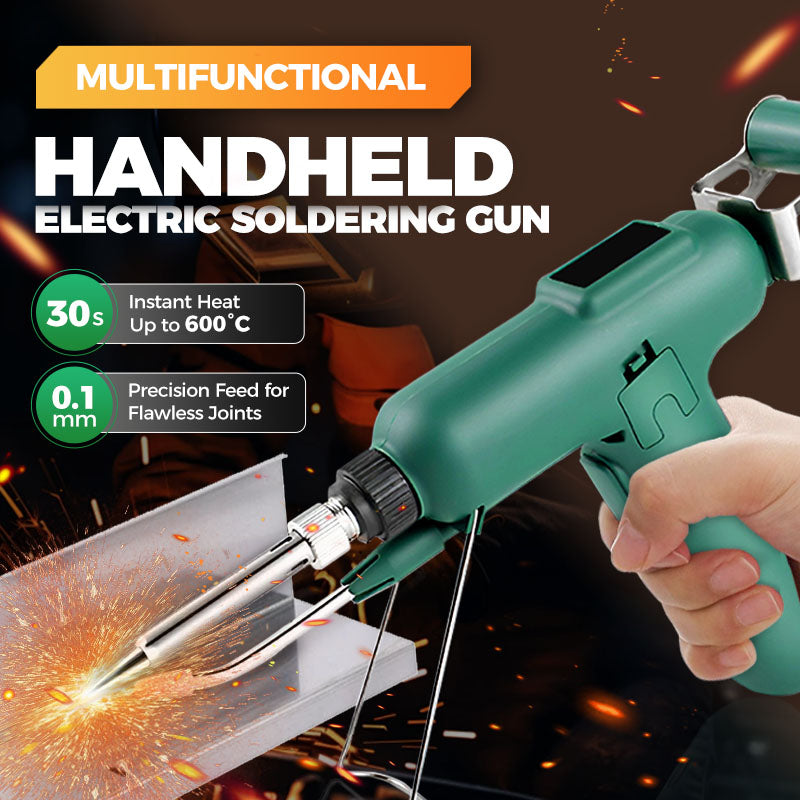 Arenzza 80W electric soldering iron with a metal tip, ideal for precision soldering tasks in tools and garden projects.