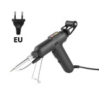 Arenzza 80W electric soldering iron with a metal tip, ready for precision soldering tasks in tools and garden applications.