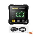 Arenzza 4-Side Magnetic Digital Angle Gauge with laser precision, showing its digital display and magnetic base for woodworking and construction.