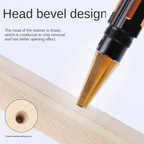Arenzza multipurpose manual hole punch tool for DIY projects and gardening, with a sturdy handle and metal punch heads.