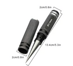 Arenzza multipurpose manual hole punch tool for tools and garden use, showing a close-up of the metal punch mechanism.
