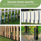 Arenzza heavy-duty fence post repair kit with rustproof tools for fixing loose or broken fence posts in garden or outdoor settings.