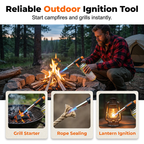 Arenzza portable multi-function butane torch for tools and garden use, featuring a compact design with adjustable flame control.