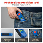 Arenzza 3-in-1 magnetic laser level and stud finder tool with digital display and magnetic base, ideal for construction and DIY projects.