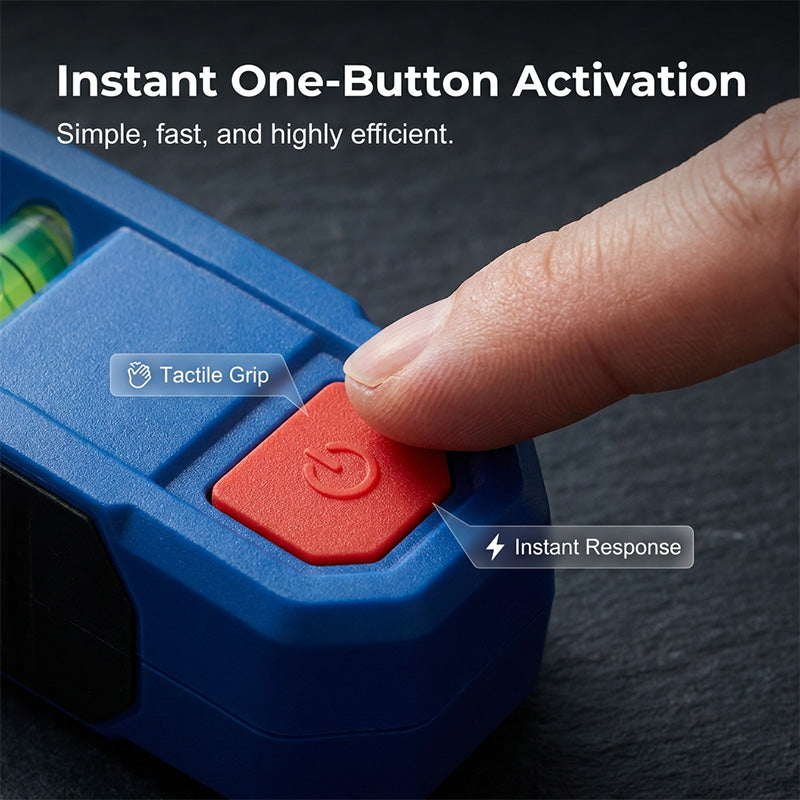 Arenzza 3-in-1 Magnetic Laser Level and Stud Finder tool with digital display and magnetic base, ideal for construction and DIY projects.