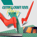 Arenzza craft cutting tools for tools and garden, featuring various precision cutting blades and handles in a colorful set.