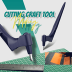 Arenzza craft cutting tools set, precision tools for arts and crafts, displayed in a colorful, organized layout.