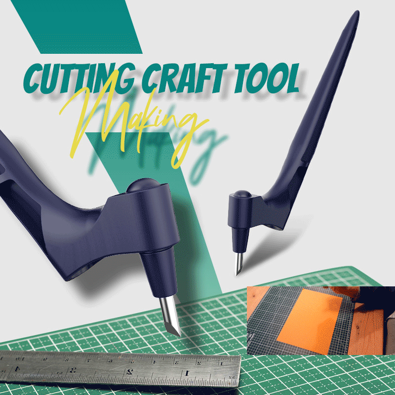 Arenzza craft cutting tools set, precision tools for arts and crafts, displayed in a colorful, organized layout.