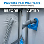 Arenzza above ground pool pipe holder in tools and garden, designed to secure pool hoses and pipes during installation or maintenance.