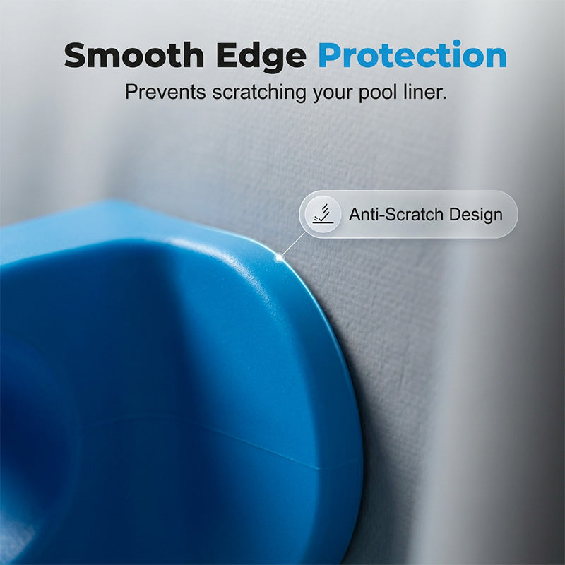 Arenzza above ground pool pipe holder for tools and garden, showing a sturdy plastic clip for securing pool hoses and pipes.