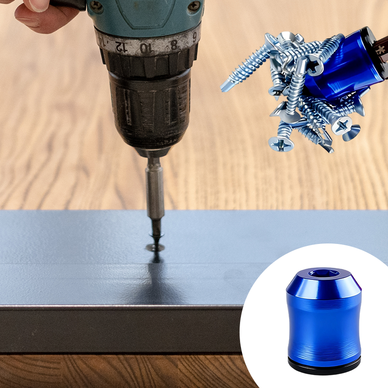 Arenzza 3-in-1 magnetic screwdriver head with a ring, versatile tool for repair and gardening tasks, displayed with multiple screwdriver bits.