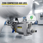 Arenzza Zero Air Loss Automatic Drain Valve for tools and garden equipment, shown in a close-up image.