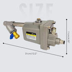 Arenzza Zero Air Loss Automatic Drain Valve for tools and garden equipment, shown in a close-up view.