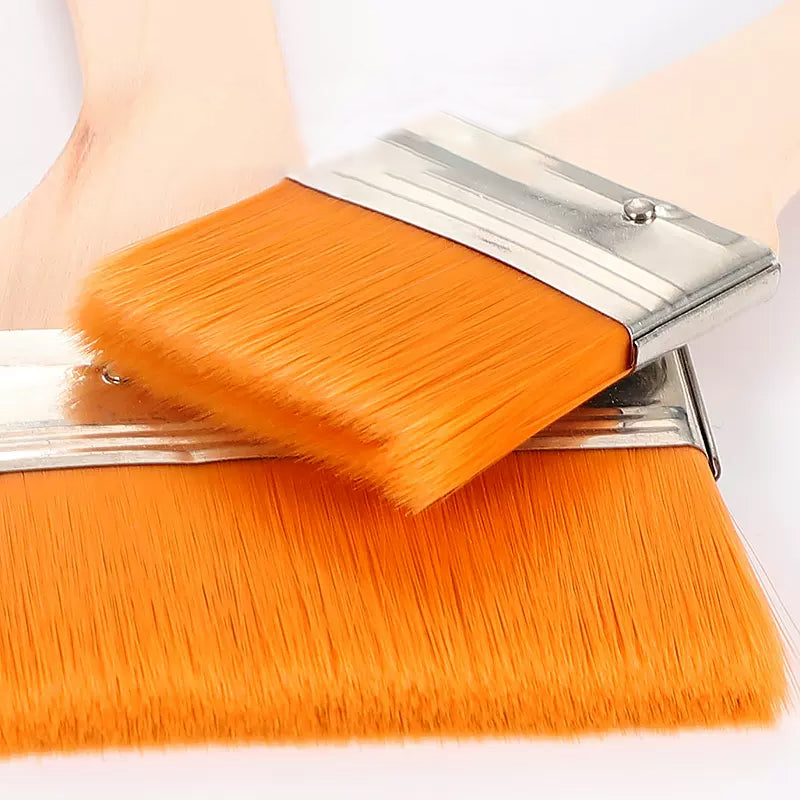 Arenzza Chip Paint Brush Set with multiple brushes for paints, stains, varnishes, and glues, displayed on a white background.