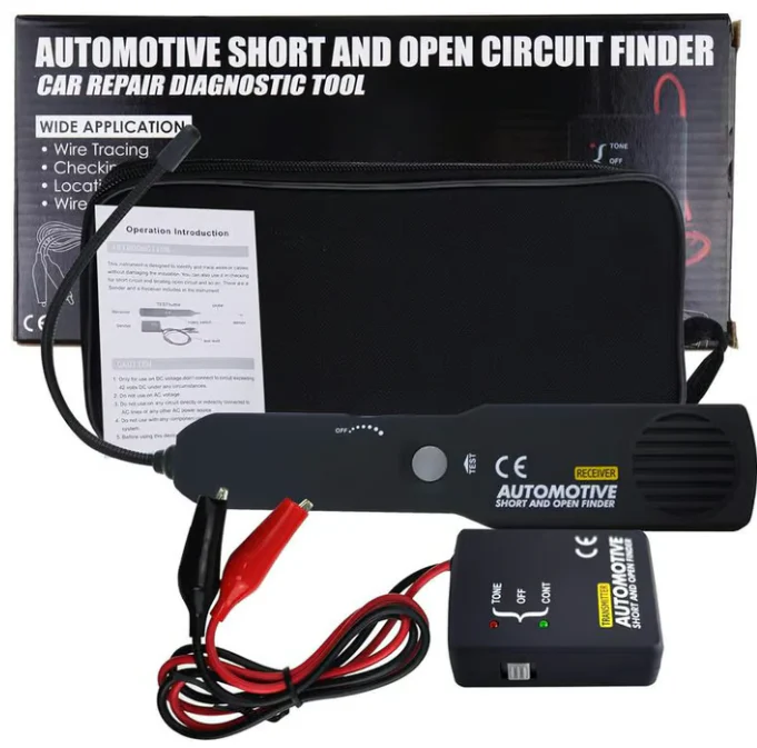 Arenzza digital car circuit scanner diagnostic tool displaying on a screen, used for vehicle electrical diagnostics.