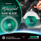 Arenzza composite multifunctional cutting saw blade for tools and garden use, shown with sharp teeth and durable construction.