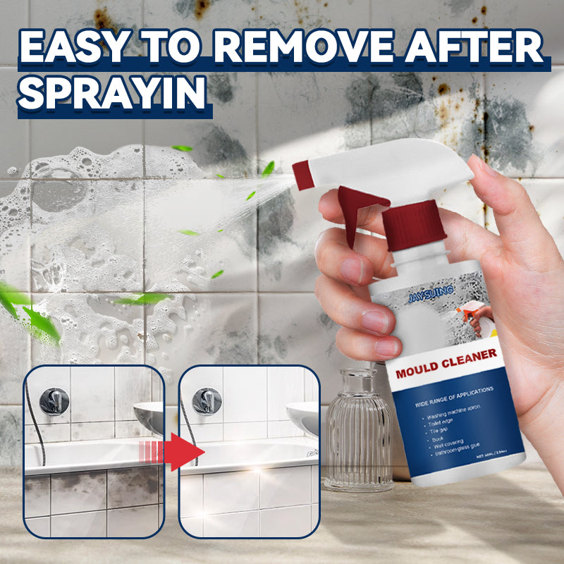 Arenzza anti-mildew cleaning foam spray in a spray bottle, designed for mold removal and cleaning in tools and garden areas.