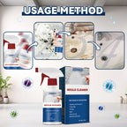 Arenzza anti-mildew cleaning foam spray bottle for mold removal, shown with foam application on bathroom surface in Tools & Garden.