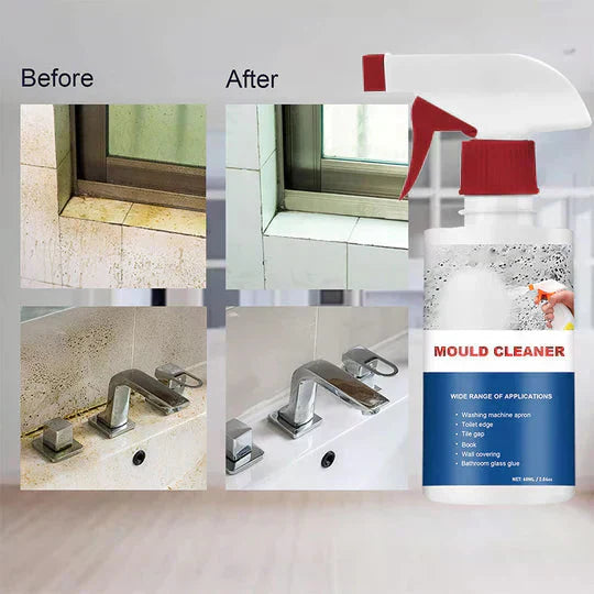 Arenzza anti-mildew cleaning foam spray in a spray bottle, designed for mold removal and surface cleaning in tools and garden applications.