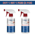 Arenzza anti-mildew cleaning foam spray in a spray bottle, designed for mold and mildew removal in tools and garden areas.