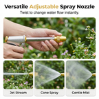 Arenzza high-pressure water gun with adjustable spray nozzle, versatile garden cleaning tool with ergonomic handle and multiple spray settings.