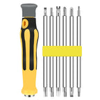 Arenzza multifunction screwdriver set with various screwdrivers and tools, ideal for household repairs and DIY projects.