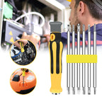 Arenzza multifunction screwdriver set with various screwdriver heads and tools for home repair and DIY projects.