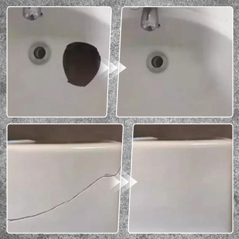 Arenzza multifunctional tile and stone crack repair kit with tools and materials for repairing cracks in tiles and stones.