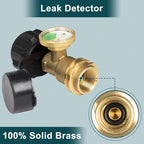 Arenzza propane level indicator for 5-20lb tanks, tool used to check propane levels in gas tanks, shown on a shelf.