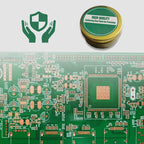 Arenzza soldering flux paste in a small container, high-quality tool for precision electronics soldering, on a white background.