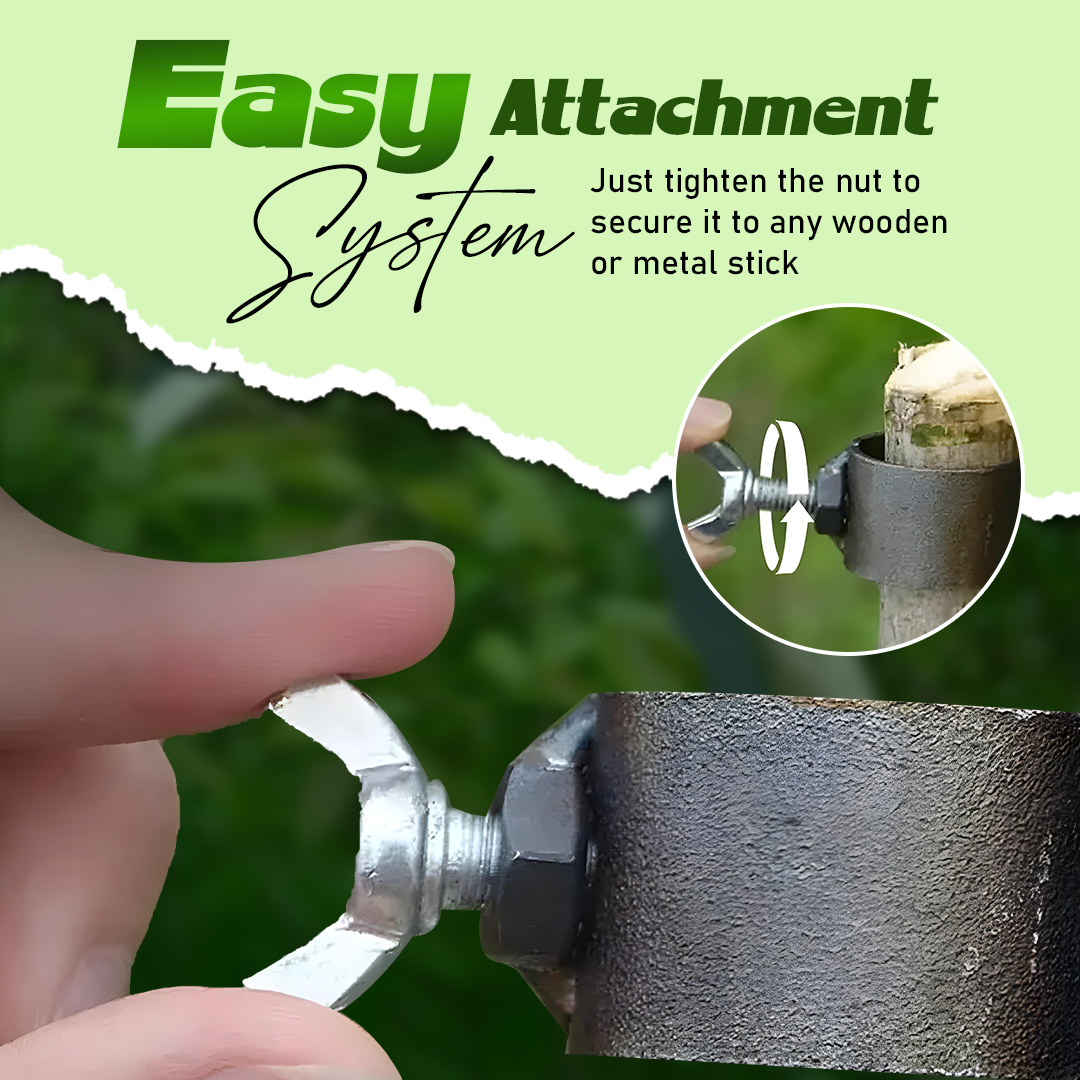 Arenzza multifunctional portable grass sickle cutter head for garden tools, shown in a close-up image with sharp blades and ergonomic design.