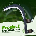 Arenzza portable multifunctional grass sickle cutter head for garden tools, shown with sharp blades and ergonomic handle.