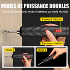 Arenzza cordless electric screwdriver with ergonomic grip and battery pack, ideal for tools and garden DIY projects.
