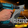 Arenzza electric drill plate cutter with metal gear, lightweight and ergonomic design for precise cutting in tools and garden projects.