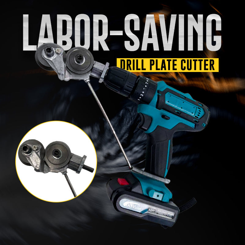 Arenzza electric drill plate cutter tool for cutting metal gears, lightweight and safe for daily use, shown with a metal gear in the image.