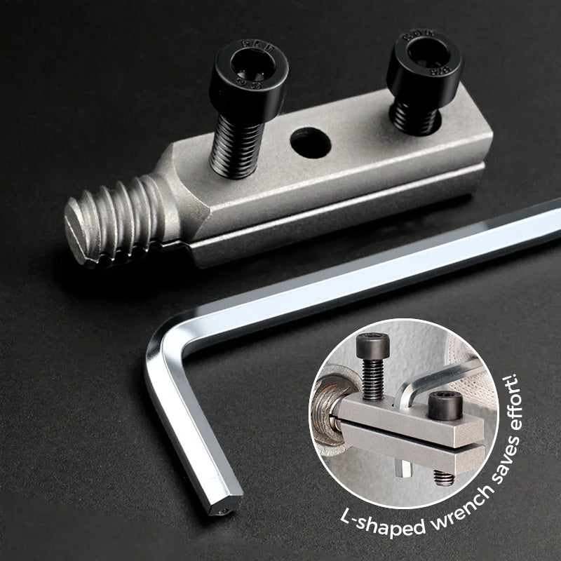 Arenzza multifunctional broken pipe extractor tool for tools and garden use, shown in a close-up image with durable metal construction.