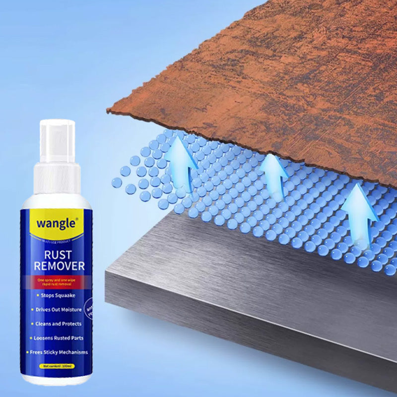 Arenzza anti-rust lubricant spray and rust remover in a spray bottle, designed for tools and garden equipment maintenance.