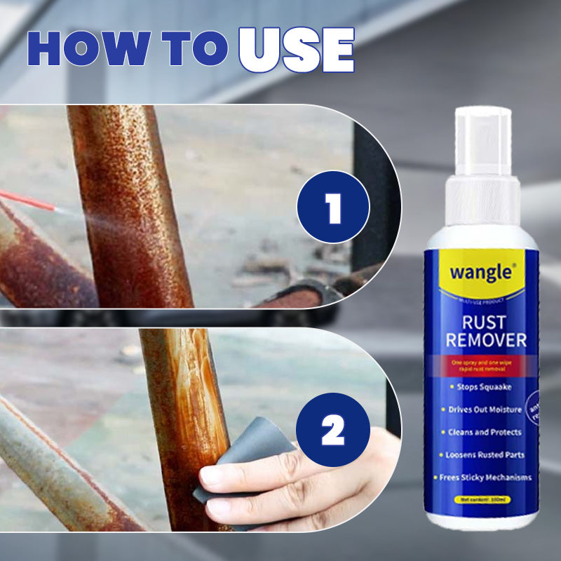 Arenzza anti-rust lubricant spray and rust remover in a spray bottle, suitable for tools and garden equipment maintenance.