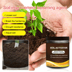 Arenzza Soil Pro Activator tool for gardening, shown as a green garden tool with soil in the background, designed for plant growth.