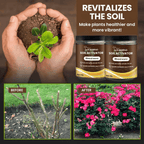 Arenzza Soil Pro Activator gardening tool with a green and black handle, designed for enhancing soil health and plant growth.