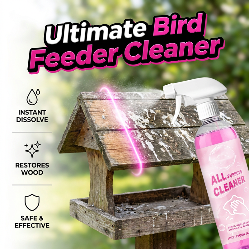 Arenzza multi-purpose bird feeder and droppings cleaner tool for garden birdwatching and maintenance.