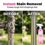 Arenzza multi-purpose bird feeder and droppings cleaner tool set for outdoor garden bird watching and cleaning.