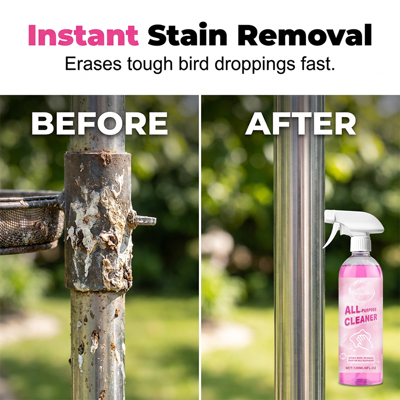 Arenzza multi-purpose bird feeder and droppings cleaner tool set for outdoor garden bird watching and cleaning.