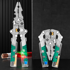 Arenzza multifunction folding electrician plier with adjustable jaws and ergonomic handle, ideal for tools and garden tasks.