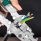 Arenzza multifunction folding electrician plier with adjustable jaws and ergonomic handle, ideal for tools and garden tasks.