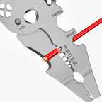 Arenzza multifunction folding electrician plier with ergonomic handles, suitable for tools and garden tasks, shown in open position.