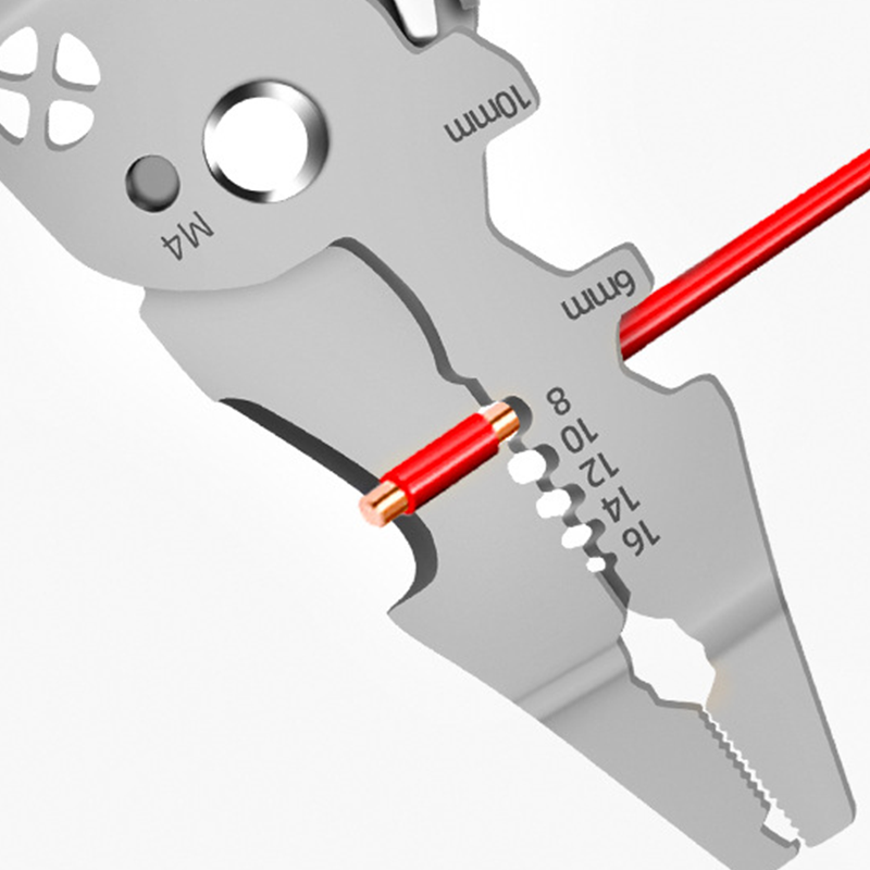 Arenzza multifunction folding electrician plier with ergonomic handles, suitable for tools and garden tasks, shown in open position.